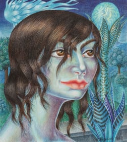 AUSTRIAN FANTASTIC REALISM PAINTING