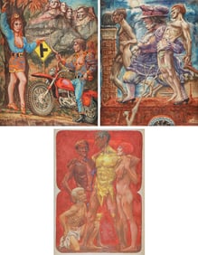 3 ORIGINAL JOHN FOOTE PAINTINGS