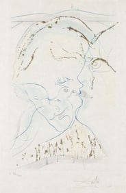 SALVADOR DALI KING SOLOMON COLOR ETCHING