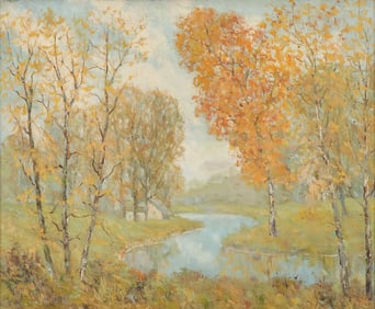 SIGNED OHIO LANDSCAPE PAINTING