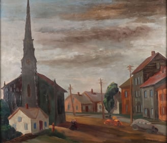 SIGNED REGIONALIST PAINTING, C. 1930