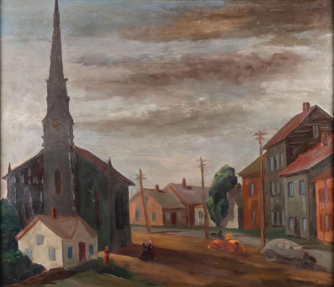 SIGNED REGIONALIST PAINTING, C. 1930 (1 of 3)