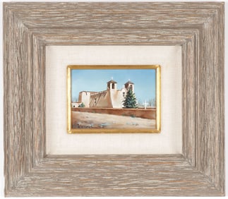 SIGNED ORIGINAL RANCHOS DE TAOS PAINTING