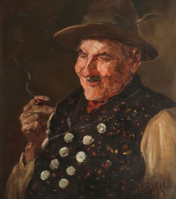 SIGNED AND DATED PAINTING 1922