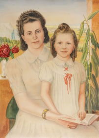 SIGNED AND DATED WATERCOLOR