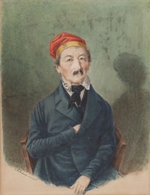 19TH CENTURY WATERCOLOR PORTRAIT