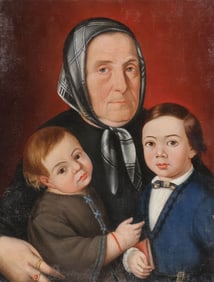 CHARMING FRENCH FAMILY PORTRAIT, C. 1830