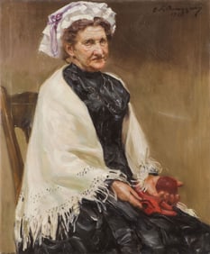 SIGNED AND DATED PORTRAIT, 1913