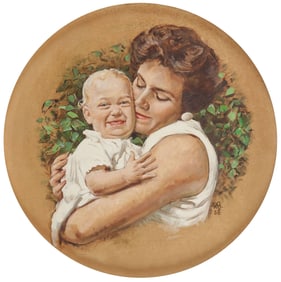 SIGNED AMERICAN PORTRAIT, 1958