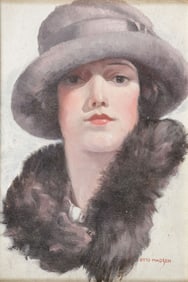 A BEAUTY ILLUSTRATION PAINTING