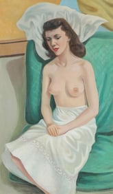 DOROTHY YOUNG GRAHAM OIL PAINTING, C. 1950