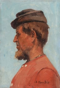 SIGNED BELGIAN PAINTING, C. 1890