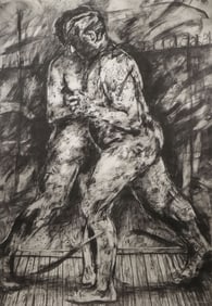 GREAT LARGE KENTRIDGE SIGNED WORK