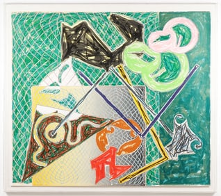 GREAT SIGNED FRANK STELLA LITHOGRAPH