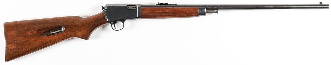 WINCHESTER MODEL 63 RIFLE .22 CAL: WINCHESTER MODEL 63 RIFLE .22 CAL. A very good vintage Winchester Model 63 semi-automatic rifle in .22 Long R-Super Speed & Super X caliber, circa 1947. Walnut stock, 98% original blued finish, 23-inc