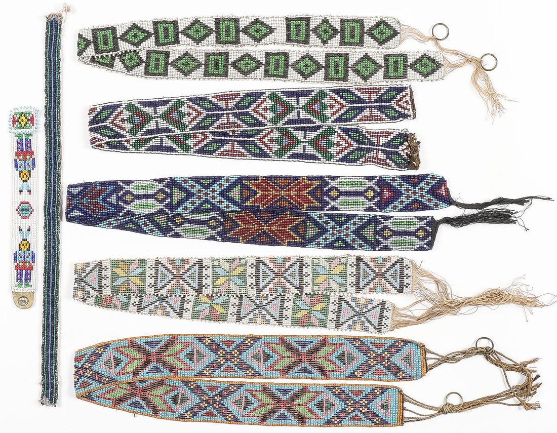 NATIVE AMERICAN BEADED SASHES - 4