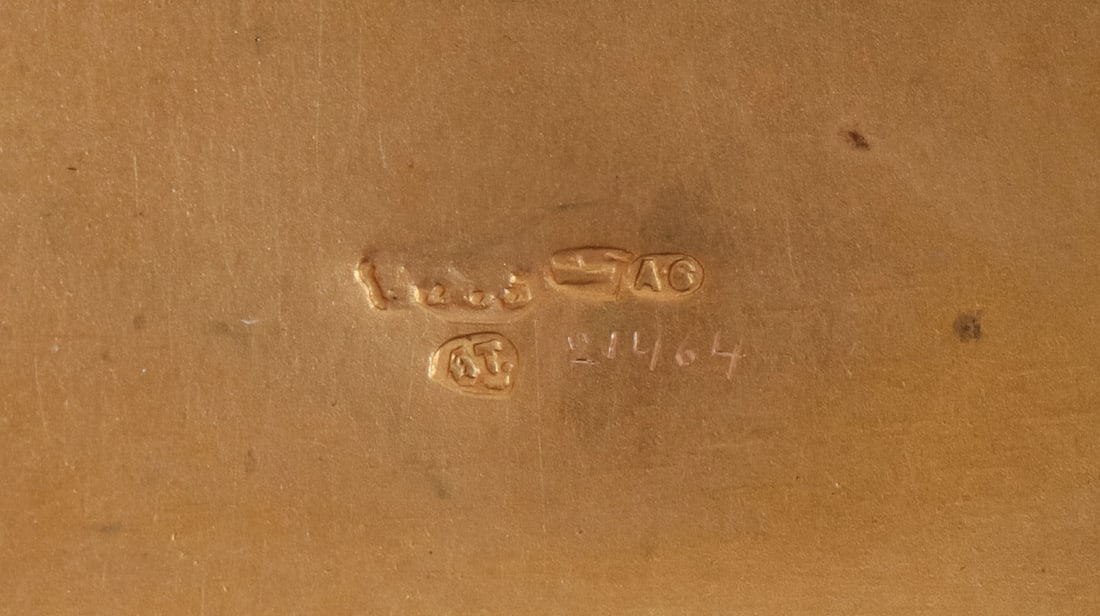 14K GOLD CIGARETTE CASE, TILLANDER, C. 1900 - 3