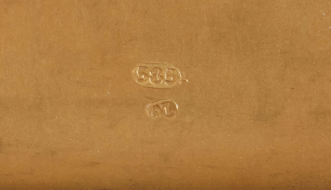 14K GOLD CIGARETTE CASE, TILLANDER, C. 1900 - 4