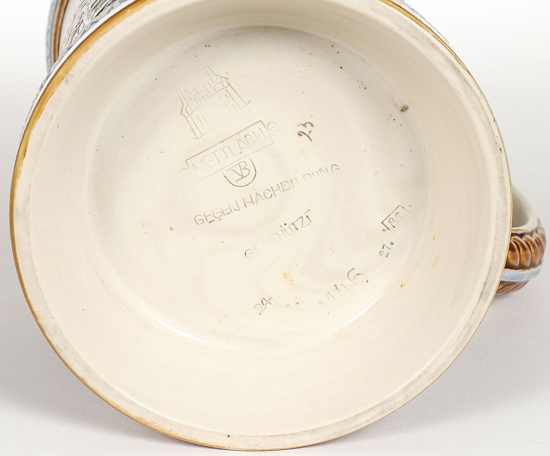 THREE METTLACH STEINS - 3