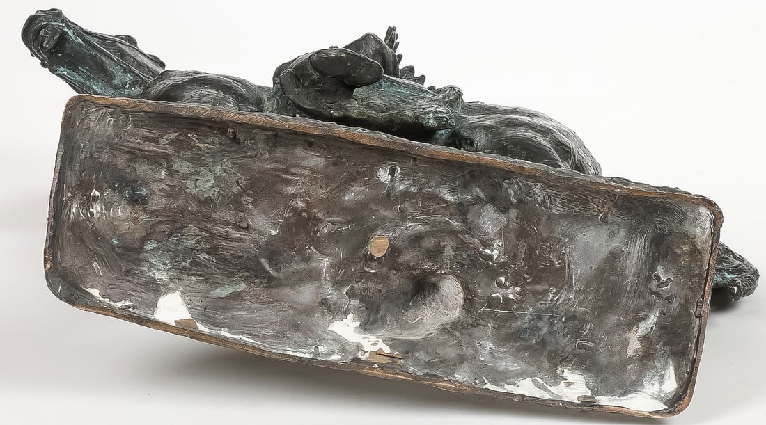 SIGNED AND DATED LARGE RUSSIAN BRONZE - 5