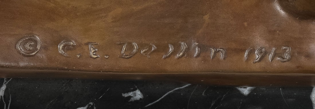 LARGE NATIVE AMERICAN BRONZE - 4