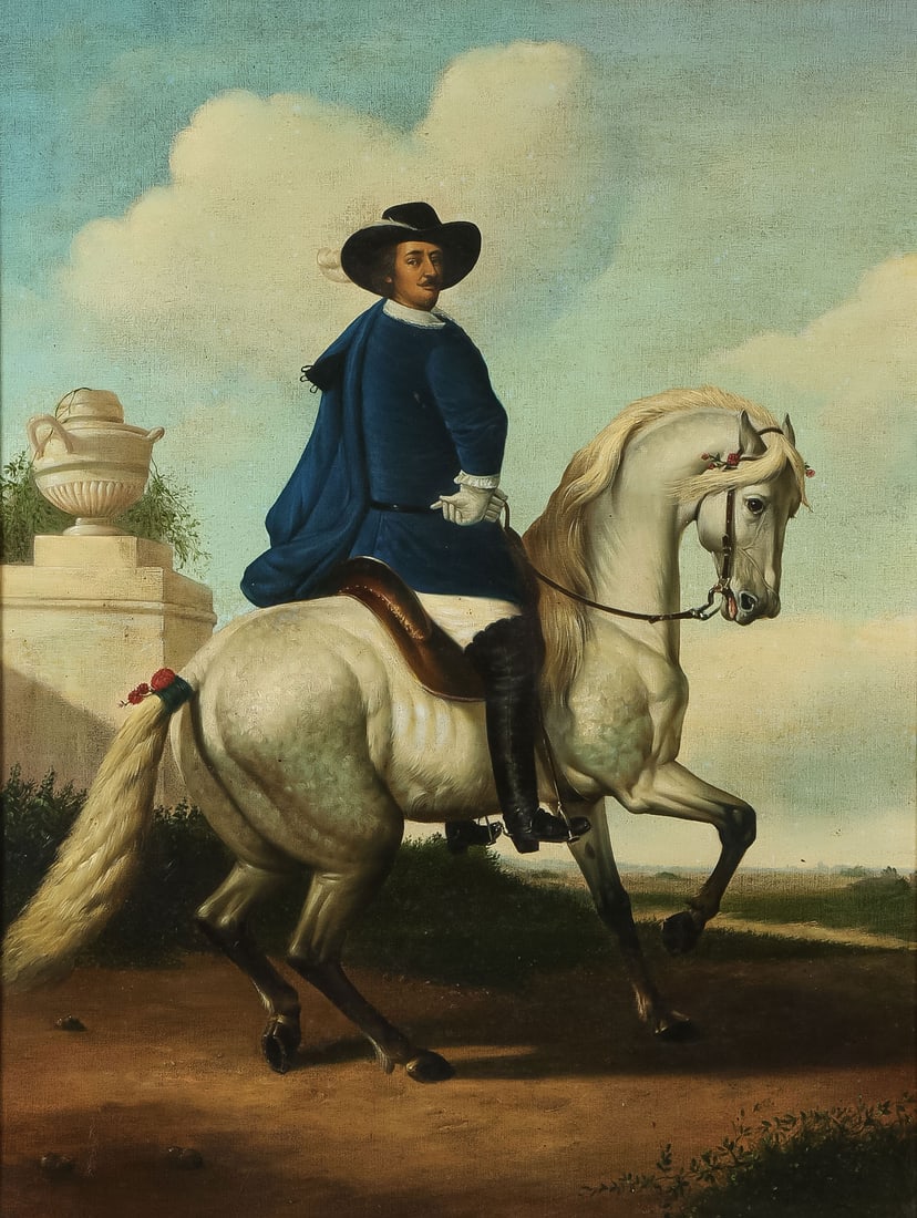 LARGE IMPRESSIVE EQUESTRIAN PORTRAIT - 2