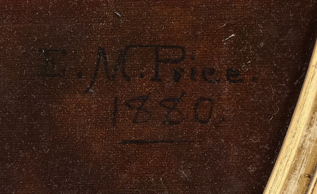 CHARMING SIGNED AND DATED PAINTING, 1880 - 3