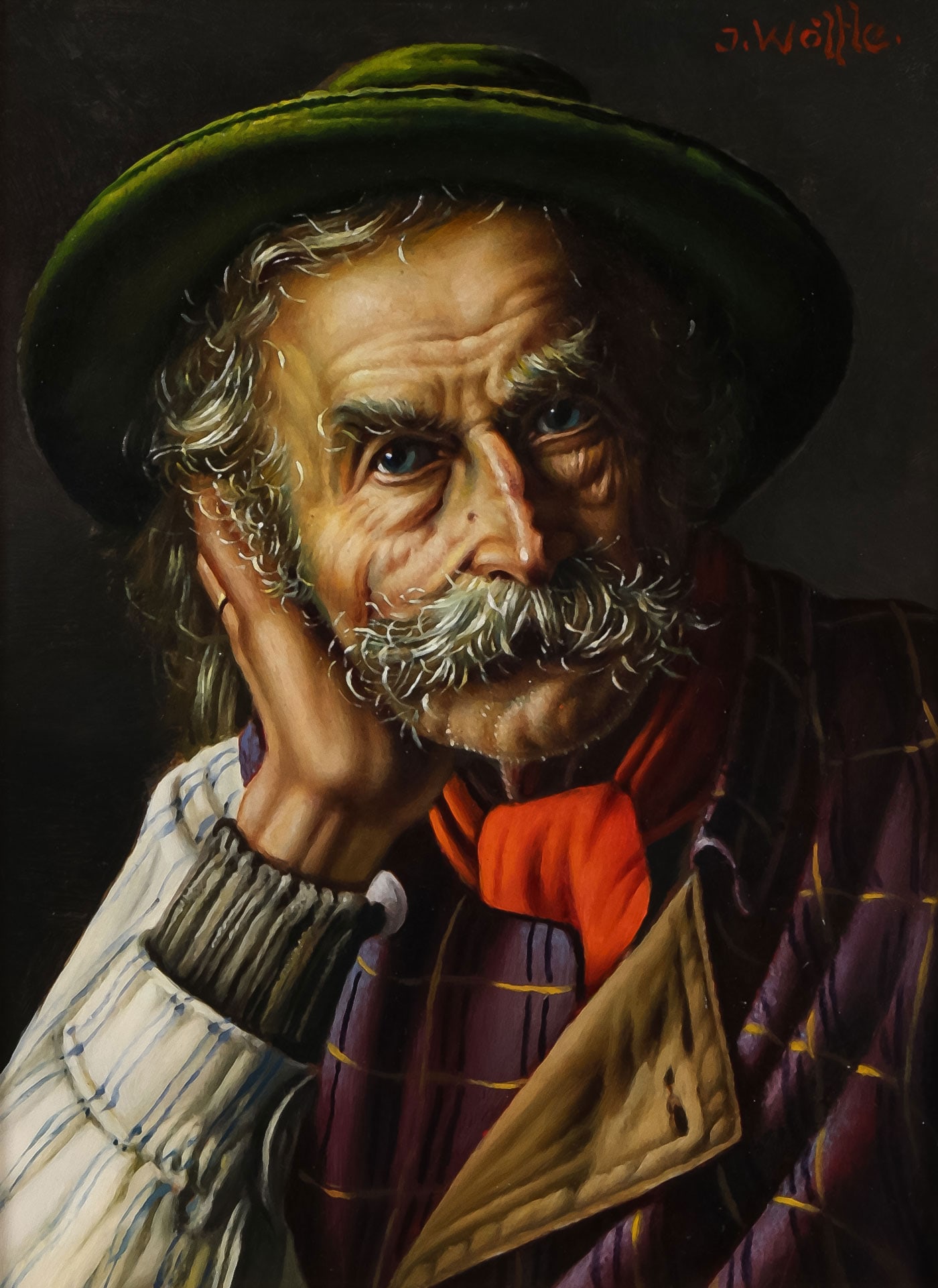 FOUR INGE WOLFLE TYROLEAN PAINTINGS - 6