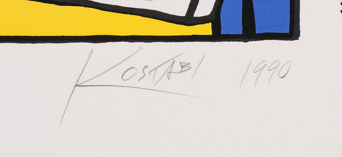 SIGNED MARK KOSTABI SERIGRAPH, 1990 - 2