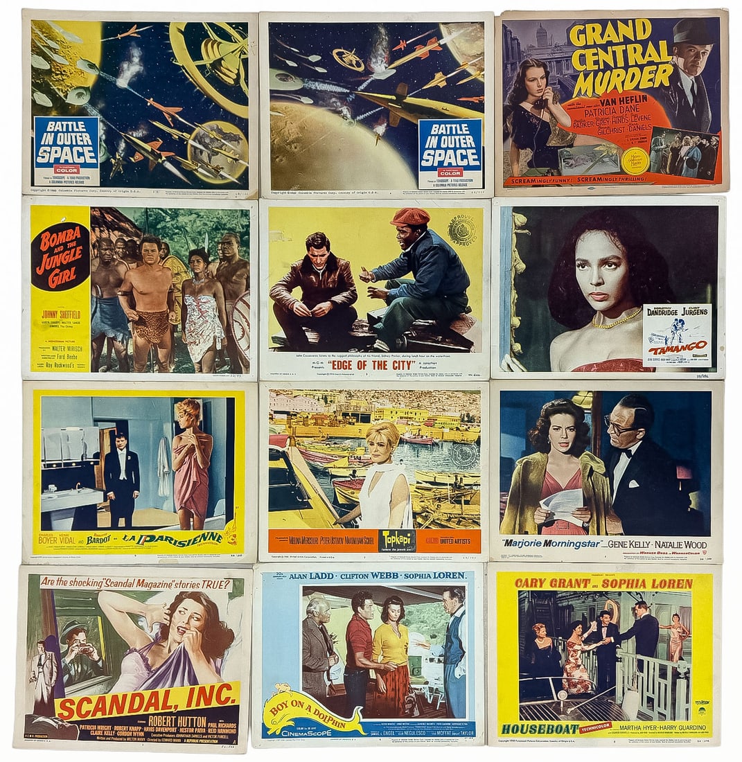 LARGE 1940'S-1970'S MOVIE POSTER & EPHEMERA: LARGE 1940'S-1970'S MOVIE POSTER & RELATED EPHEMERA. Comprising a large and extensive group of mostly movie and music-related ephemera. Consisting of well over 250 individual pieces including approxim