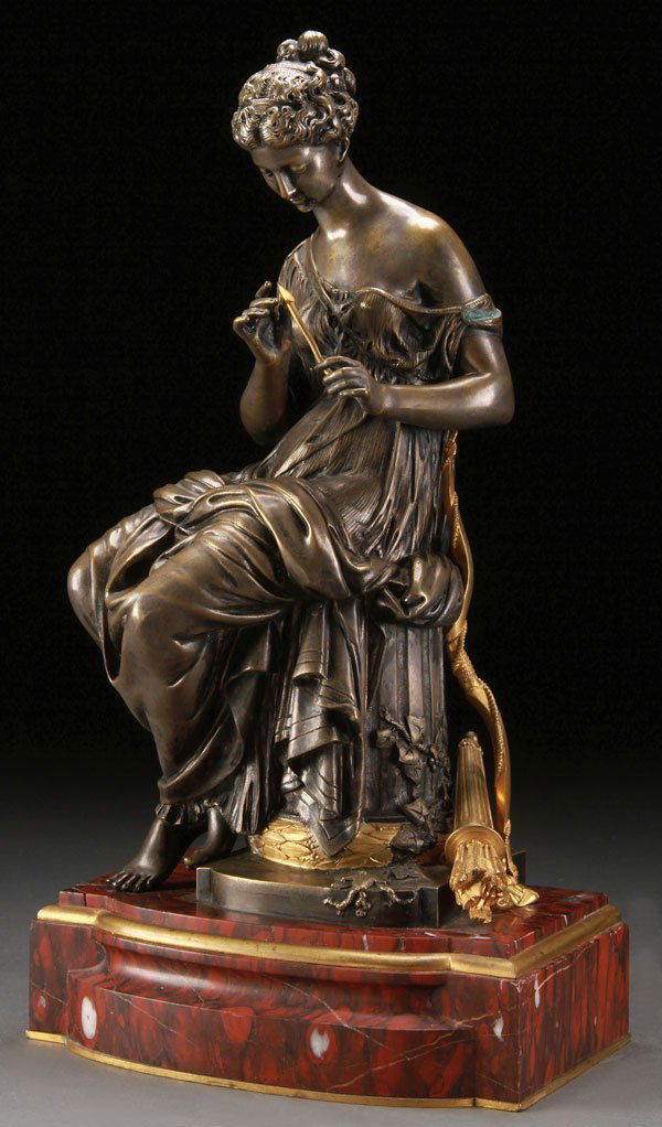 BRONZE STATUE, AFTER MOREAU, DIANA THE HUNTRESS