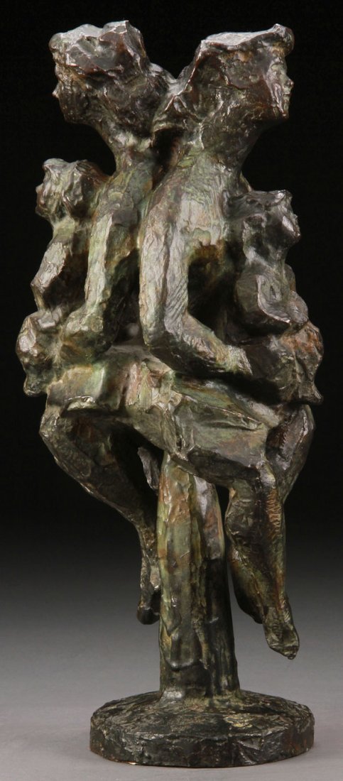 BRONZE, CHAIM GROSS, AMERICAN, DOUBLE MOTHER