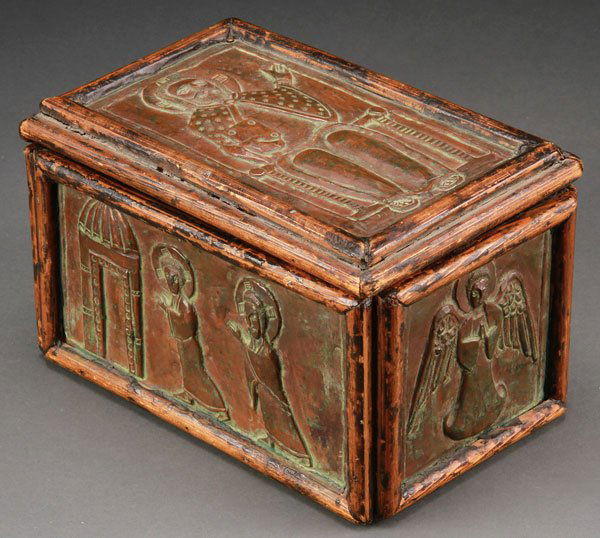 BYZANTINE STYLE COPPER & WOOD RELIQUARY BOX Jun 11, 2013 Jackson's