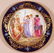 4 ROYAL VIENNA STYLE PAINTED PORCELAIN PLATES