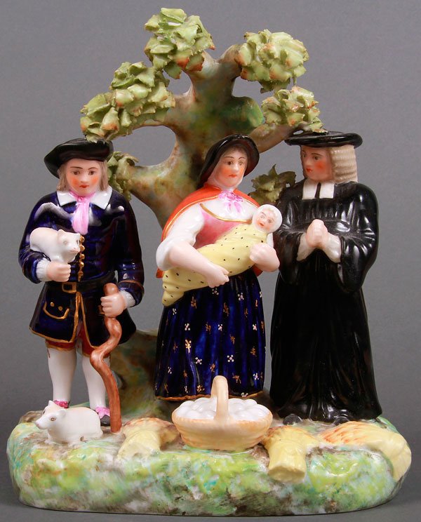 ENGLISH DERBY & STAFFORDSHIRE PEARLWARE PORCELAIN - 2