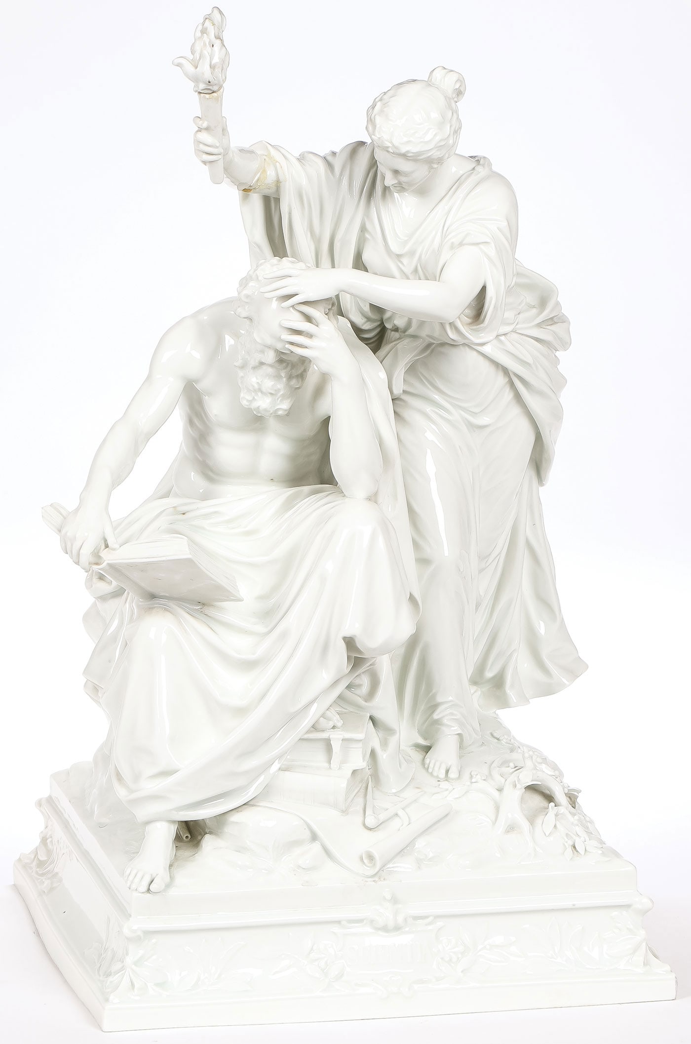 LARGE MEISSEN FIGURAL GROUP, SCIENTIA (1 of 7)
