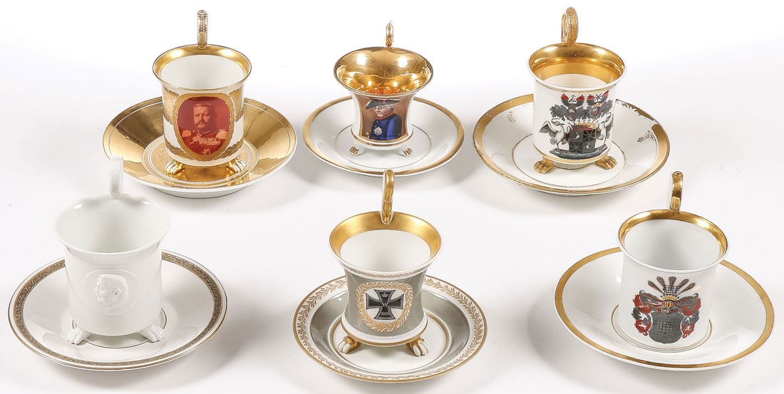 6 KPM CUPS & SAUCERS (1 of 4)