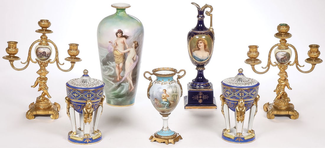 GOOD EUROPEAN PORCELAIN GROUP (1 of 4)