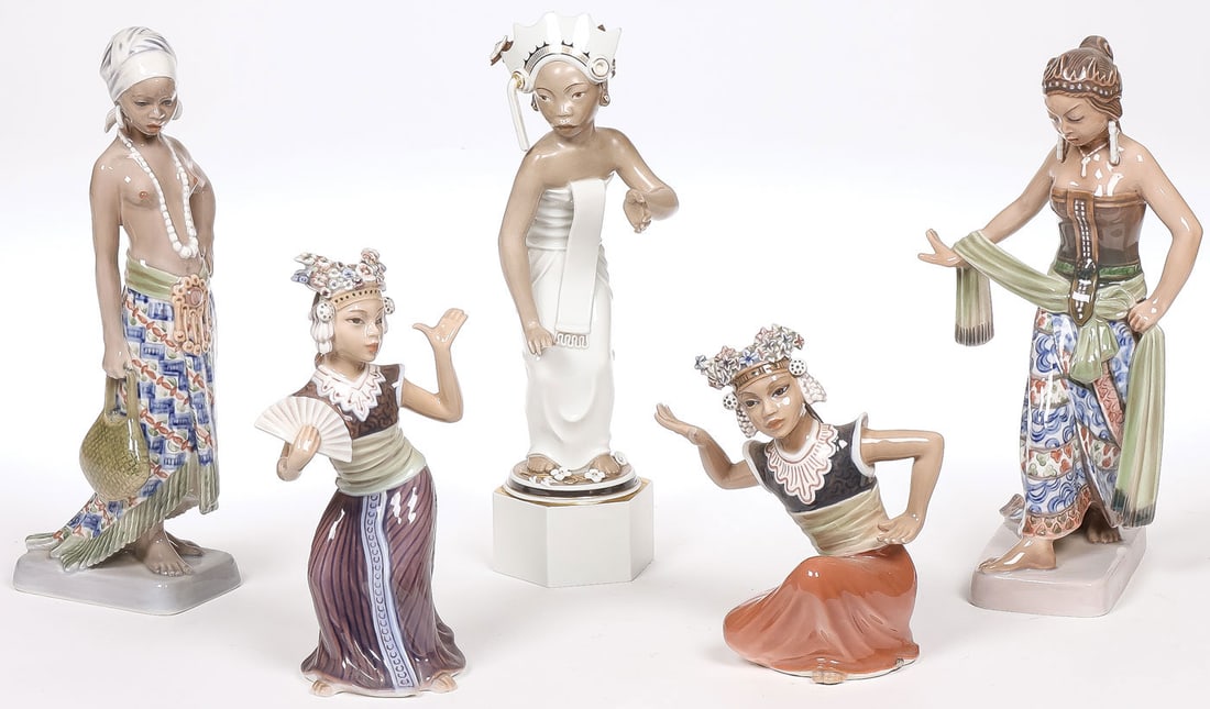 4 DAHL-JENSEN PORCELAIN FIGURINES (1 of 3)