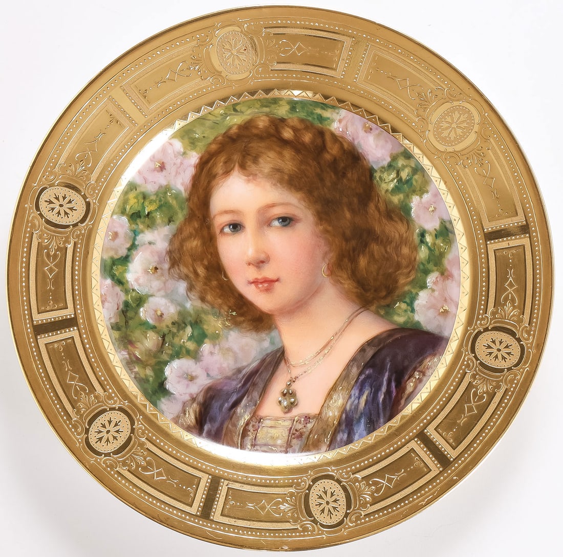 3 EXCEPTIONAL ROYAL VIENNA PORTRAIT PLATES - 6