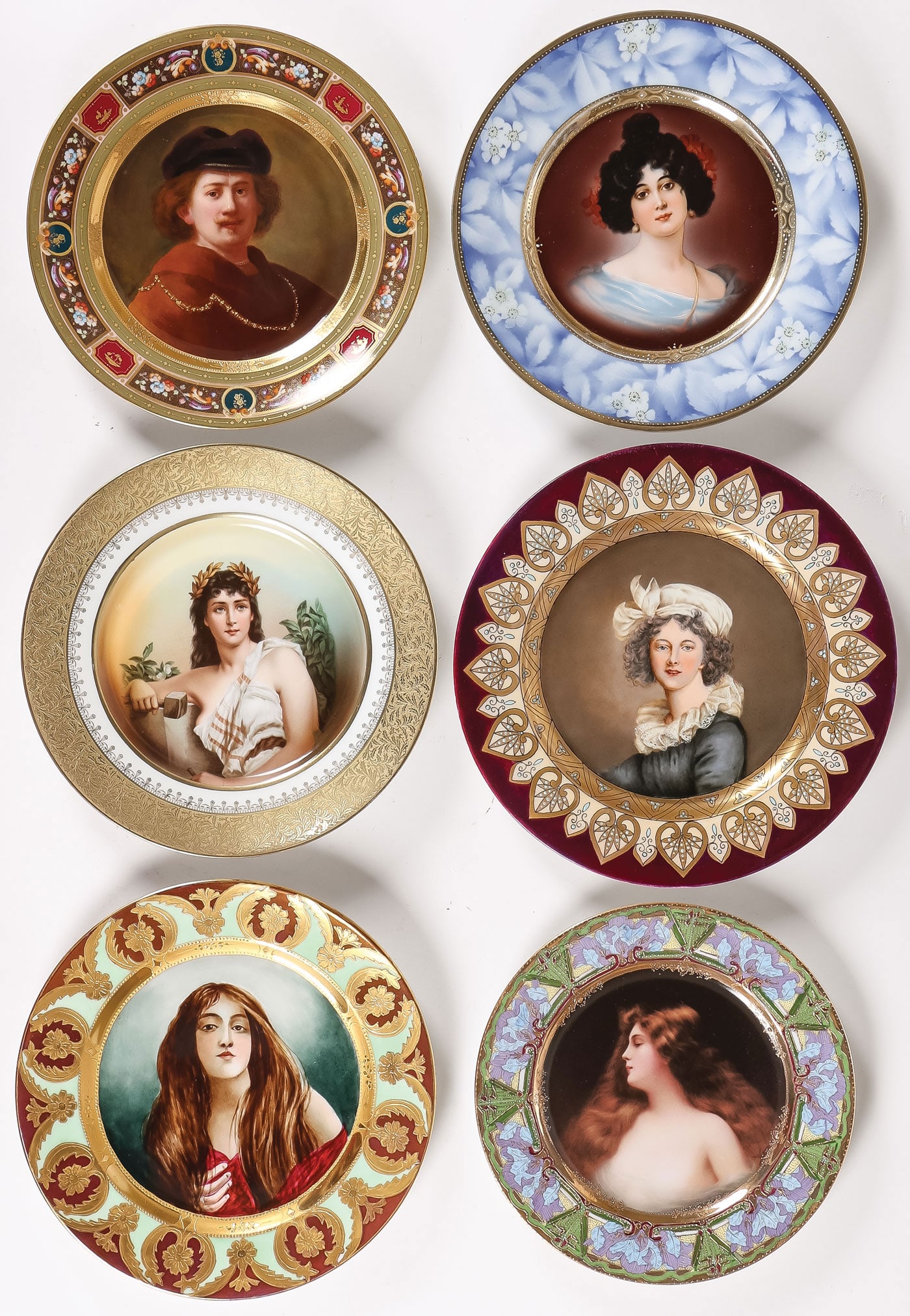 6 PORTRAIT CABINET PLATES (1 of 2)