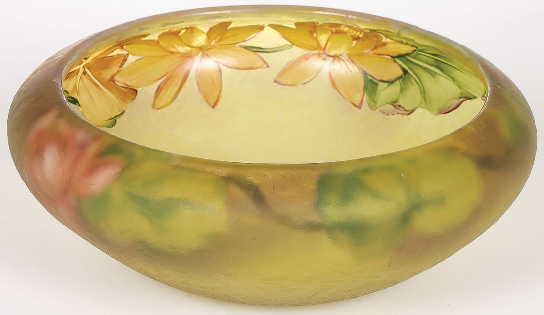 PAIRPOINT AMBERO PAINTED BOWL (1 of 3)