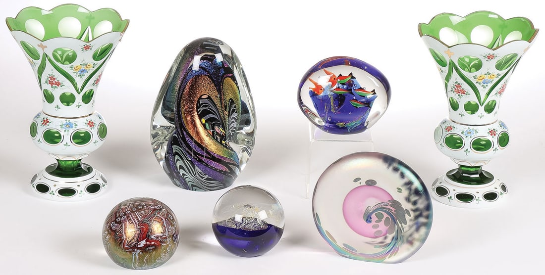 INTERESTING ART GLASS GROUP (1 of 5)