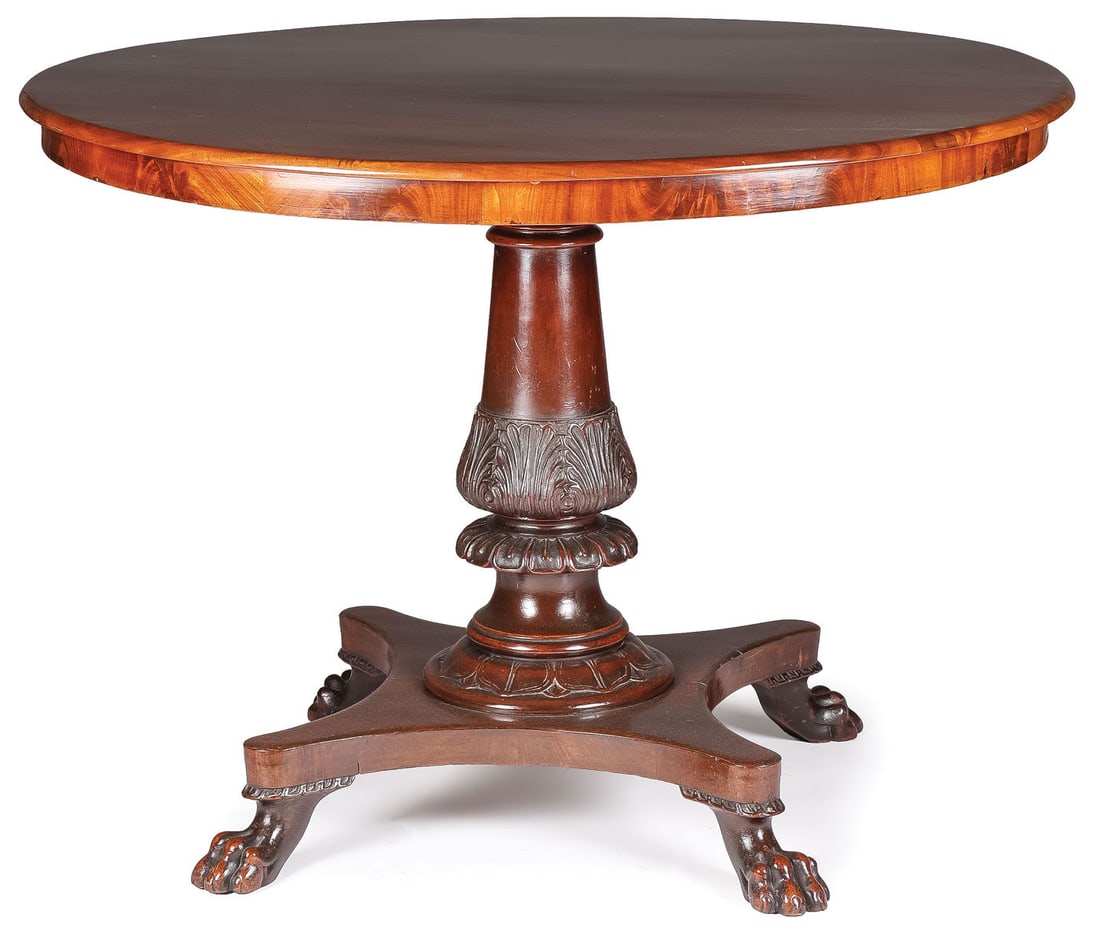 CLASSIC REGENCY MAHOGONY CENTER TABLE (1 of 1)