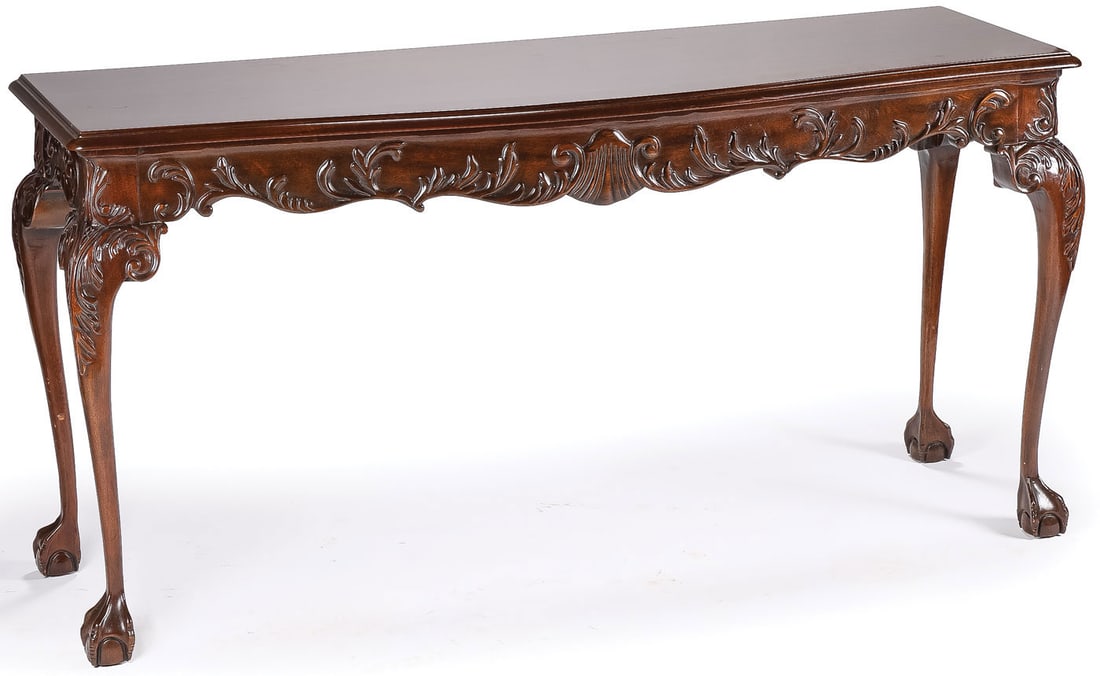 ROCOCO REVIVAL CARVED CONSOLE TABLE (1 of 2)