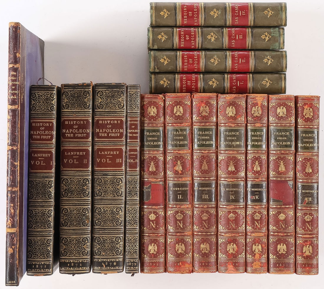 16 HISTORIC NAPOLEONIC VOLUMES, C. 1823-1879 (1 of 1)