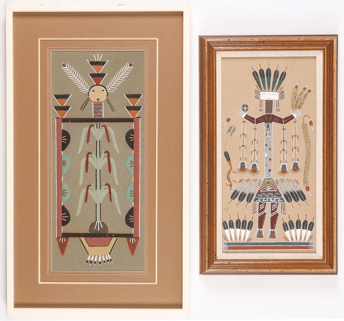 2 GOOD NAVAJO SAND PAINTINGS (1 of 3)