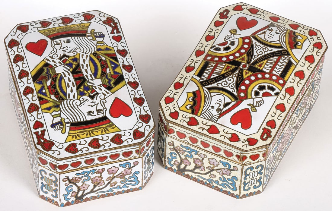 PR UNIQUE CHINESE ENAMEL CARD BOXES (1 of 5)