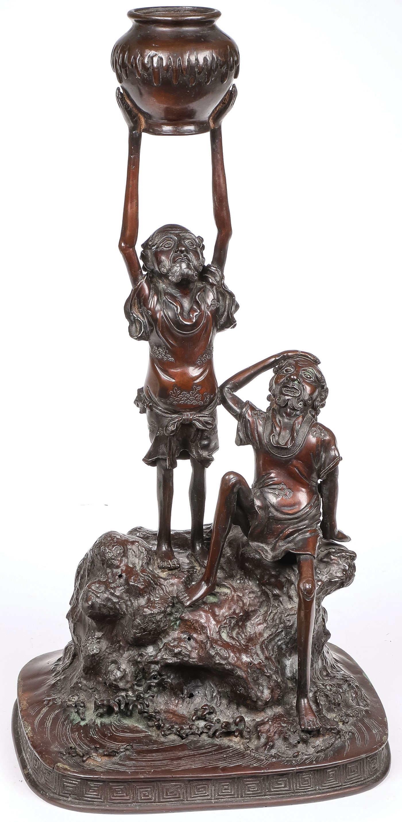 JAPANESE BRONZE FIGURAL GROUP, MEIJI (1 of 4)