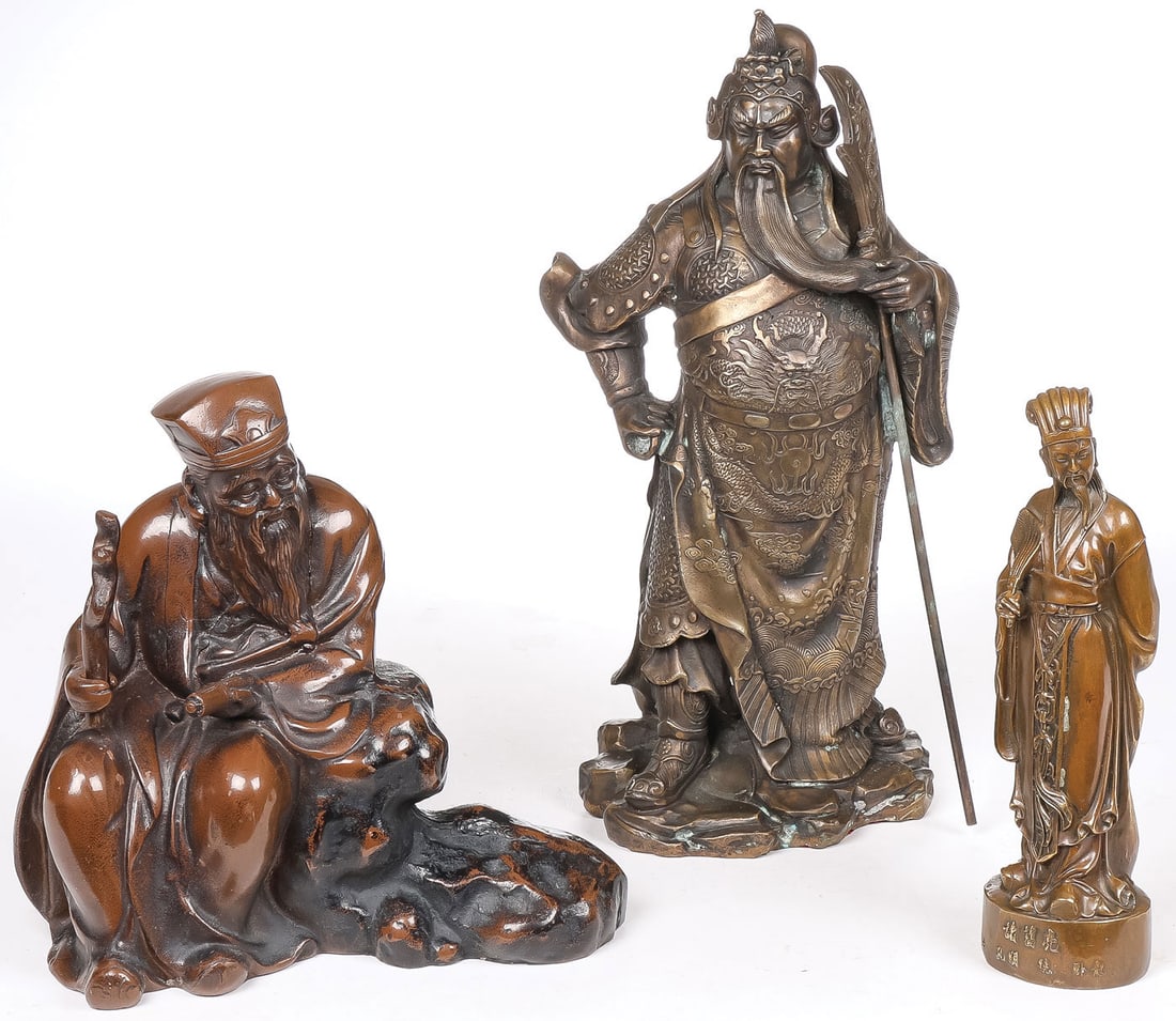 3 CHINESE BRONZE SCULPTURES (1 of 4)